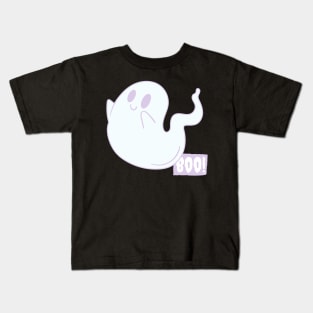 Halloween boooo cute ghost Kids T-Shirt